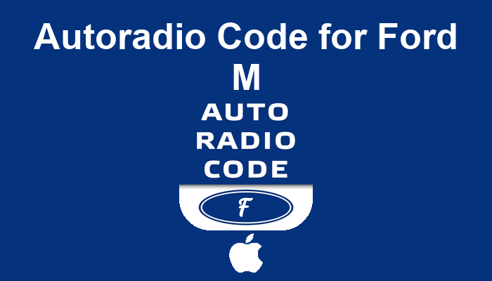 Autoradio Code for Ford M — application iPhone de P. UNG